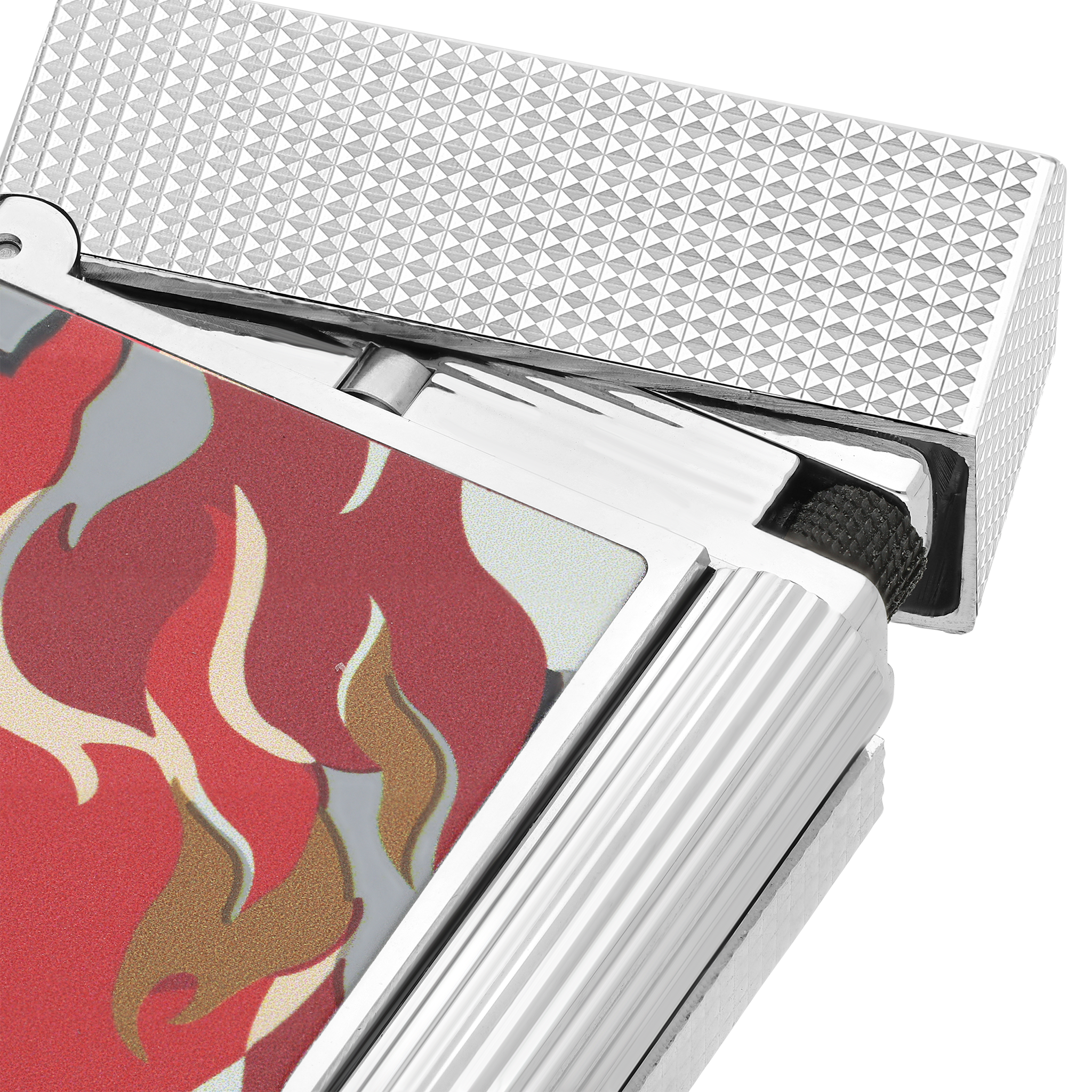 Guilloche under lacquer lighter