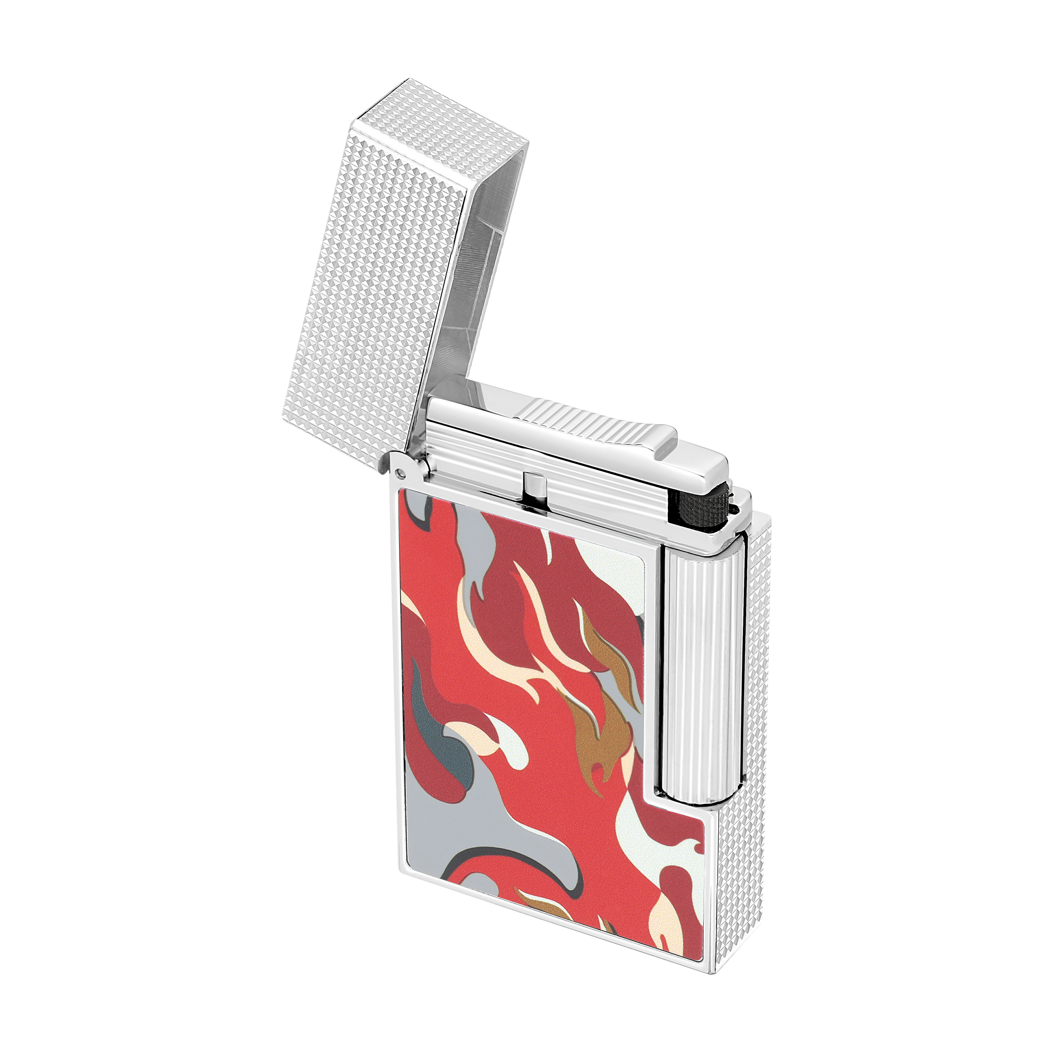 Guilloche under lacquer lighter