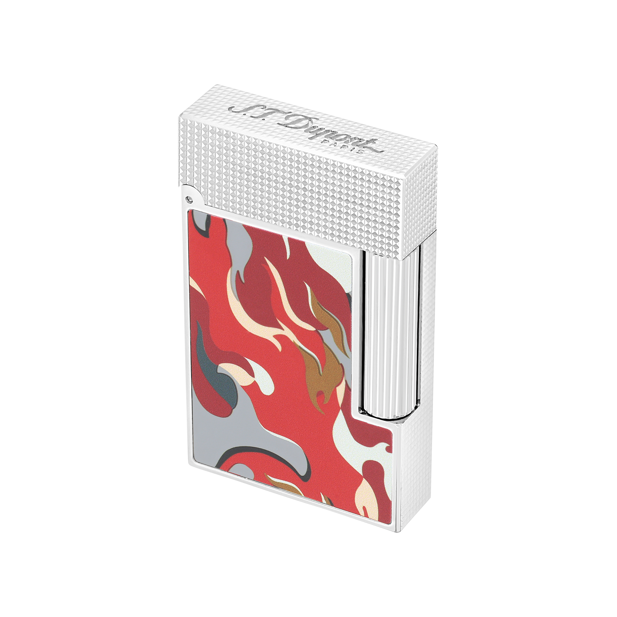 Guilloche under lacquer lighter